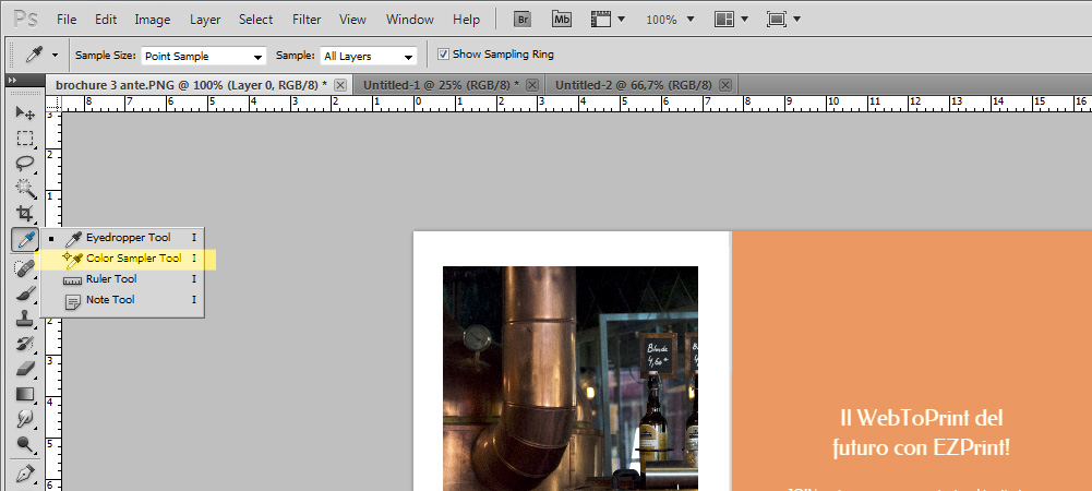 photoshop Strumento Campionatore Colore