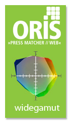 ORIS Widegamut permette di stampare immagini RGB su stampanti CMYK ottenendo la massima qualità di conversione