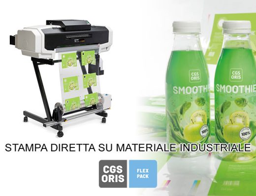 La prova colore flexo ORIS FLEXPACK è l'unica stampata direttamente sul materiale industriale senza bisogno di trattamenti aggiuntivi